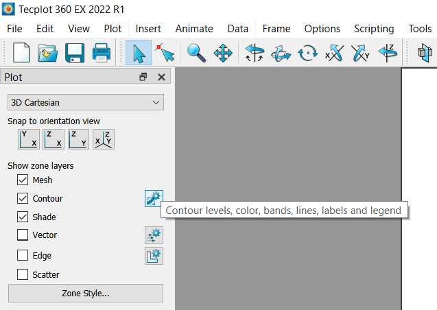 Select Mesh and Contour